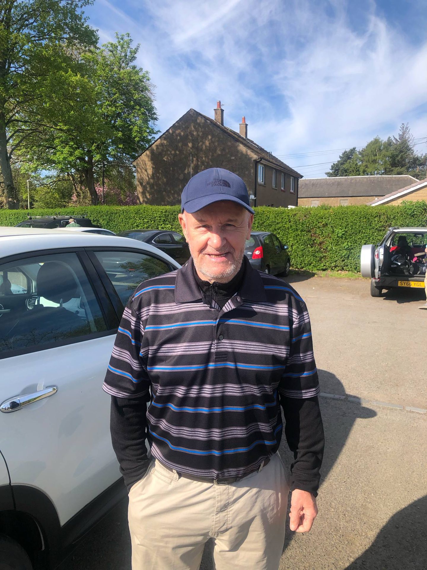 Alex Rice was at Caird Park playing on the course for the final time. 