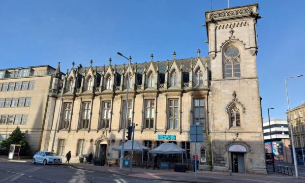 The former Dundee Chamber of Commerce building in Dundee.