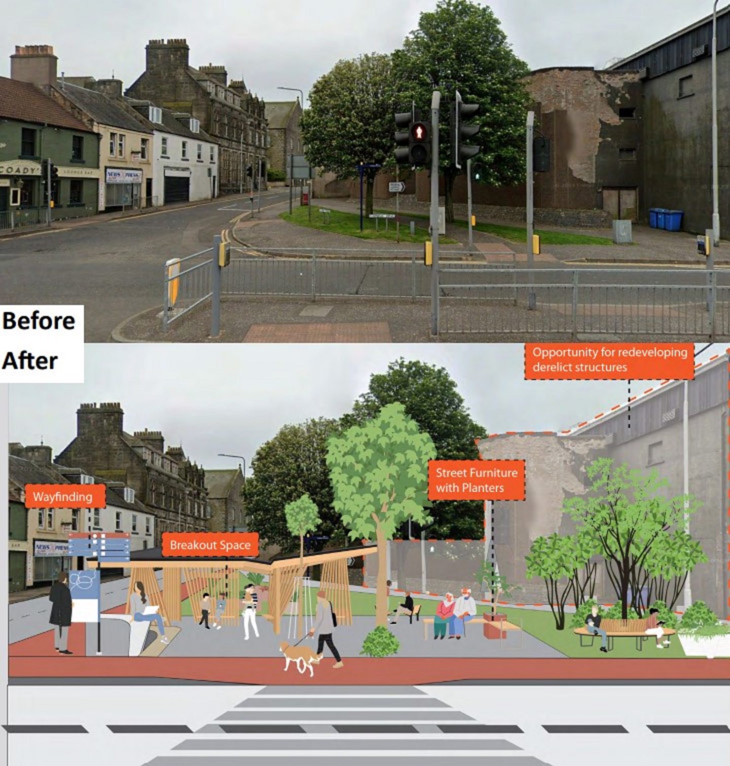 Bruce Street improvement proposal.