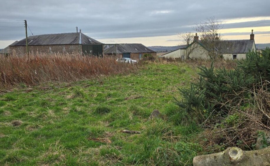 House site at Garlowbank steading, near Kirriemuir.