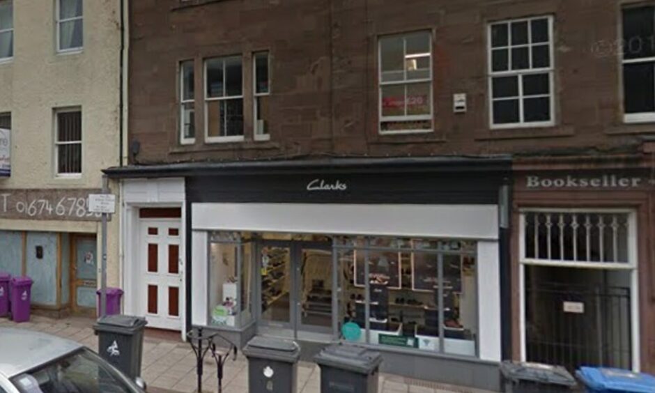 Former Clark's shoe shop in Montrose.