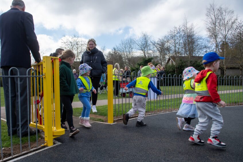 Opening of new Birkhill playpark.
