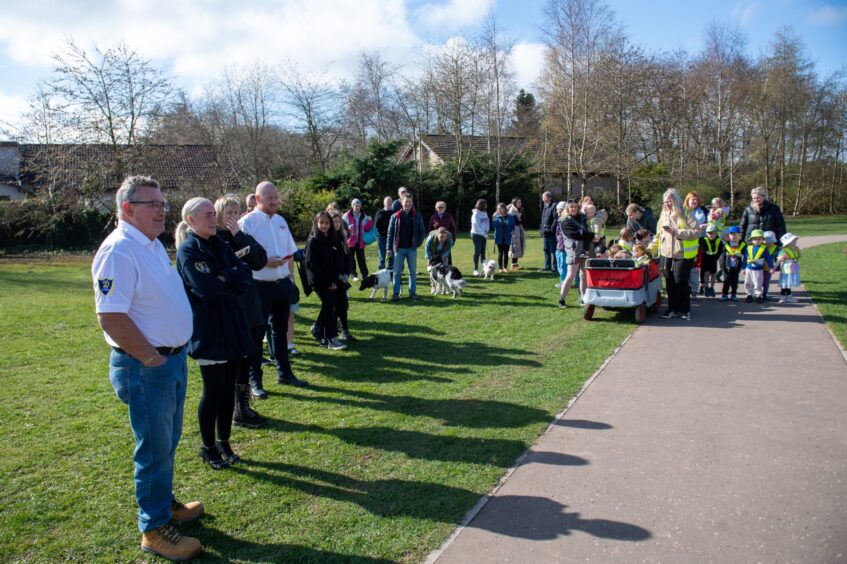 Birkhill playpark opening event.