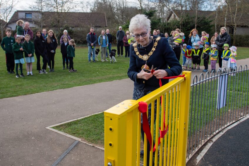 Birkhill playpark opening.