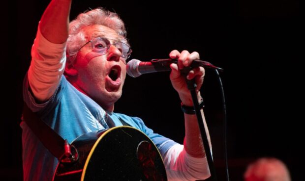 Roger Daltrey playing the Caird Hall in Dundee.