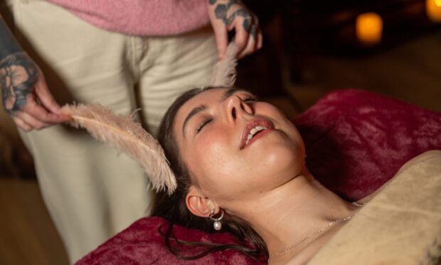 Poppy Watson tries Dundee's first ASMR massage treatments. Image: Kim Cessford / DC Thomson
