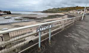 Pettycur beach in Kinghorn.