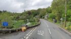 A85 west of Ross Bridge near Comrie.