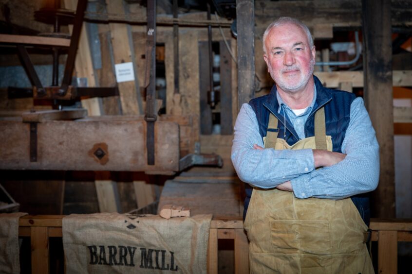 Mike Metcalfe inside Barry Mill.