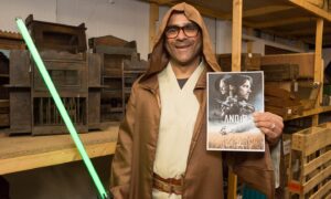 Scaramanga owner and lifelong Star Wars fan Carl Morenikeji is looking forward to seeing its vintage products appearing in Andor. Image:  ASM Media and PR