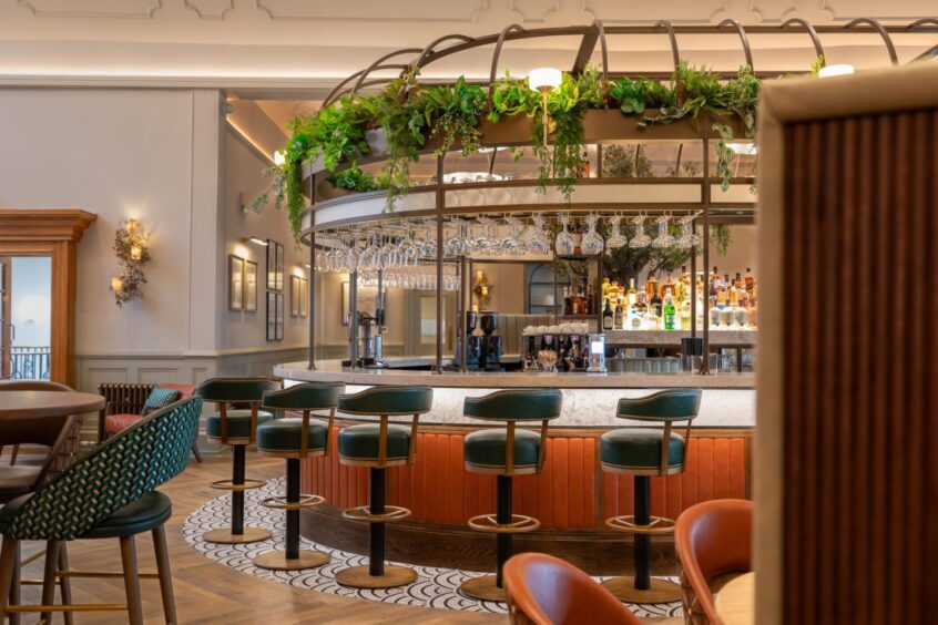 The ballroom bar at Crieff Hydro.