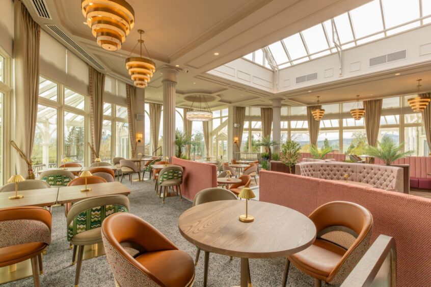 Crieff Hydro's winter garden.