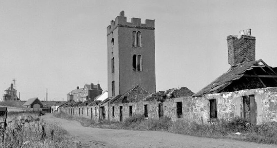 Historic photo of Fishtown of Usan, near Montrose.