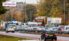 Traffic on the Kingsway. Image: Steve MacDougall/DC Thomson