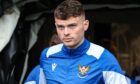 St Johnstone forward, Josh McPake, coming out of the tunnel at St Mirren.