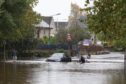 Severe flooding in Bridge of Allan in 2023. Image: Gregor Boyd/Shutterstock