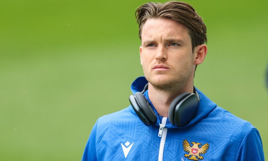 St Johnstone midfielder, Jonathan Svedberg before a game against Hibs.