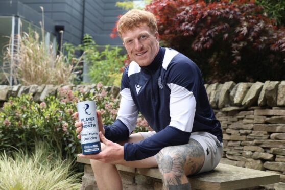 The William Hill SPFL Premiership Player of the Month for April: Simon Murray. Image: David Young