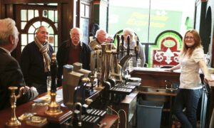 A busy scene in The Pillars in February 2011. Image: DC Thomson.