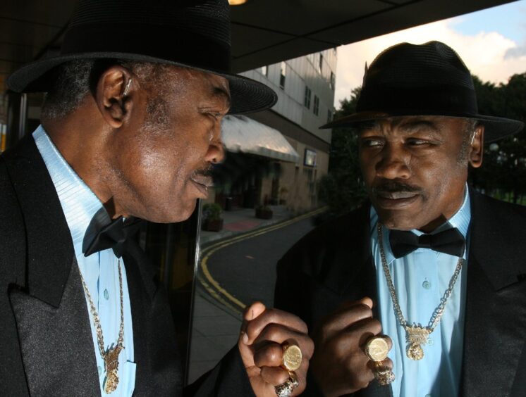 Boxer Joe Frazier at the Dundee Hilton.