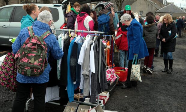 Car boot sales remain a popular fundraiser for Angus groups. Image; John Stevenson/DC Thomson