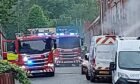 Firefighters tackled blaze at the former Caldrum Works in St Salvador Street, Hilltown, Dundee.