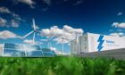 The Glenskinno scheme would combine solar, wind and battery storage. Image: Shutterstock