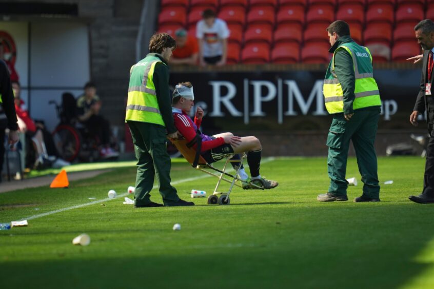 Jack Mackenzie after receiving treatment.