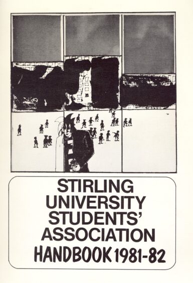 Image shows: the student handbook issued to students of Stirling University in 1981.