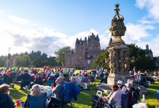 Glamis Proms enjoyed glorious weather for its return in 2024. Image: Paul Reid