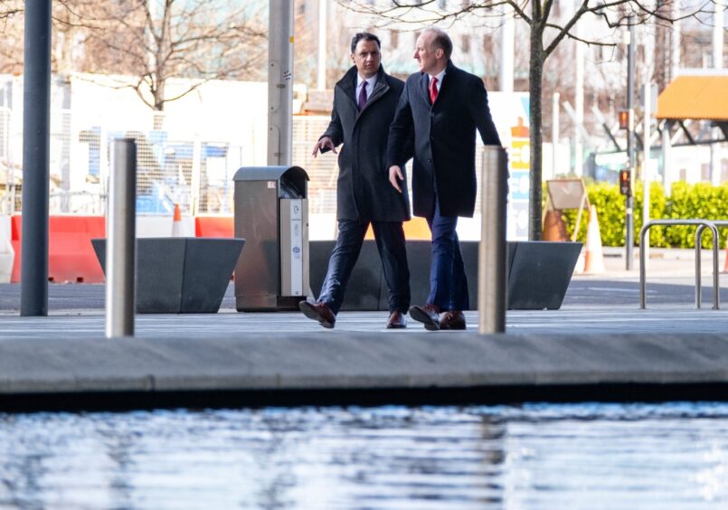 Michael Marra Dundee with Anas Sarwar