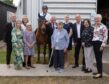 The Wallace and McGregor families met at Montrose Air Station museum, where the story of war horse Vic is on display. Image: Paul Reid