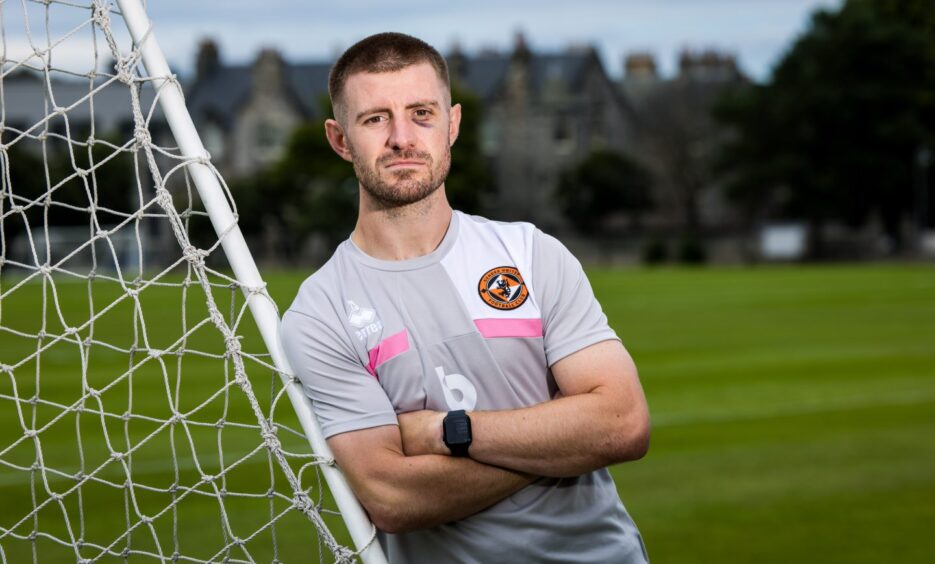 Ross Docherty's first media engagement as United skipper in July 2023.