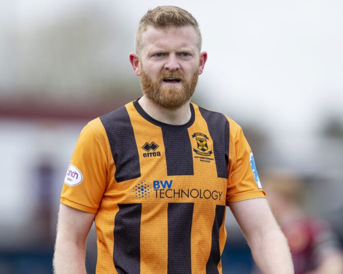 Brian Easton in action for East Fife.