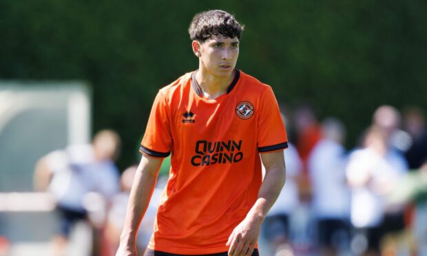 Scott Constable in action for Dundee United.