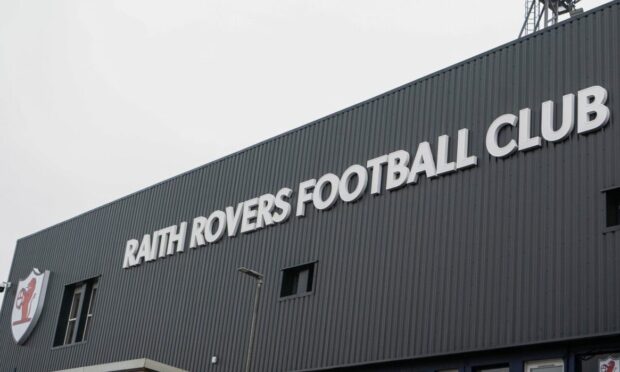 The main stand at Raith Rovers' Stark's Park.