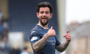 Raith Rovers star Dylan Easton gives the thumbs up.