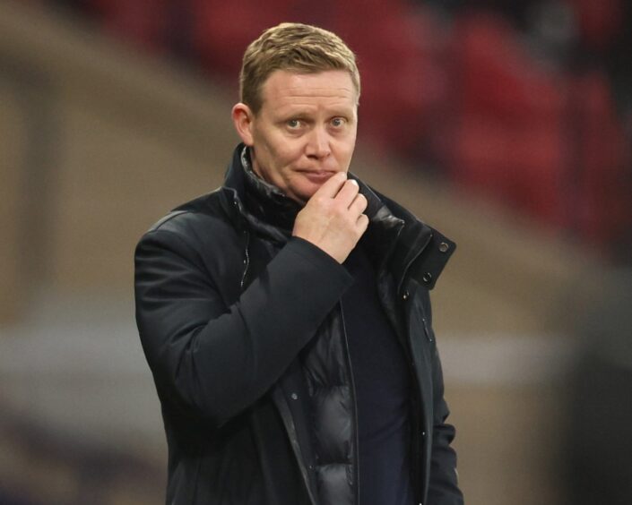 Raith Rovers boss Barry Robson in pensive mood.