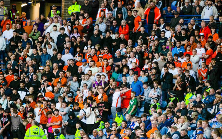 Dundee United were superbly backed in Govan