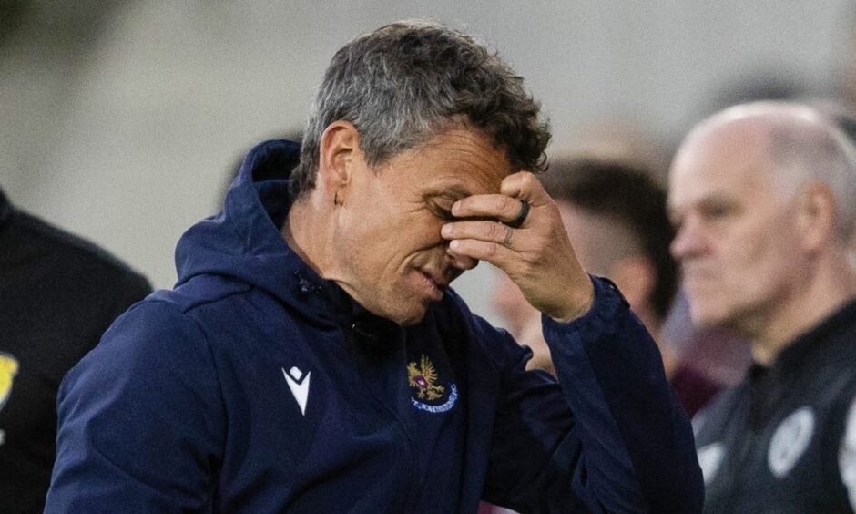 Simo Valakari looking exasperated.
