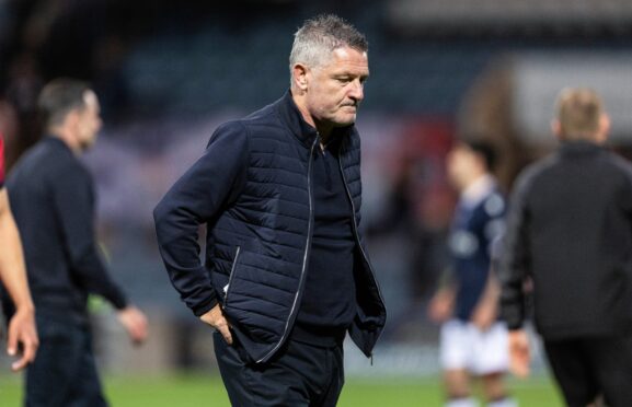 Tony Docherty's time at Dundee is up. Image: Ross Parker/SNS