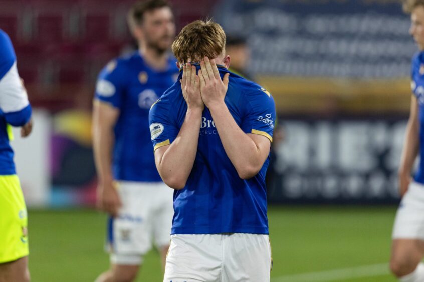 St Johnstone's Fran Franczak at full-time.