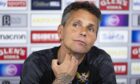 Simo Valakari at a St Johnstone press conference.