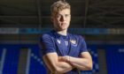 St Johnstone midfielder Sven Sprangler with his arms crossed during a photocall.