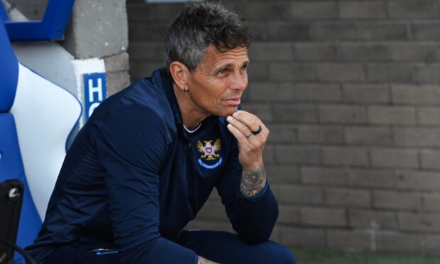 Simo Valakari in the St Johnstone dugout.