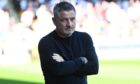 Dundee boss Tony Docherty at McDiarmid Park. Image: Paul Devlin/SNS