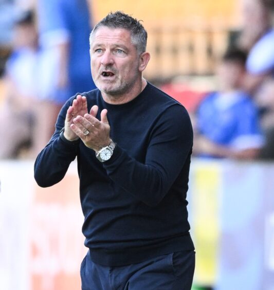 Tony Docherty when managing Dundee.