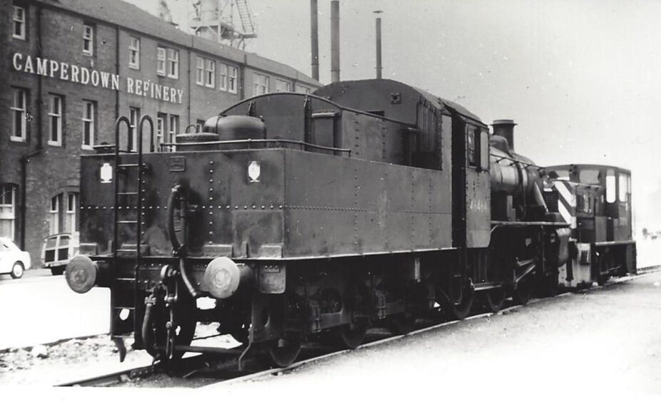 46464 being removed from storage in the docks. 