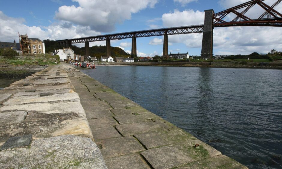 The pier at North Queensferry appears in this week's Fife planning ahead