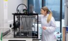 Printing a 3D prototype in the lab at Imperial College London. Image: Imperial College London.